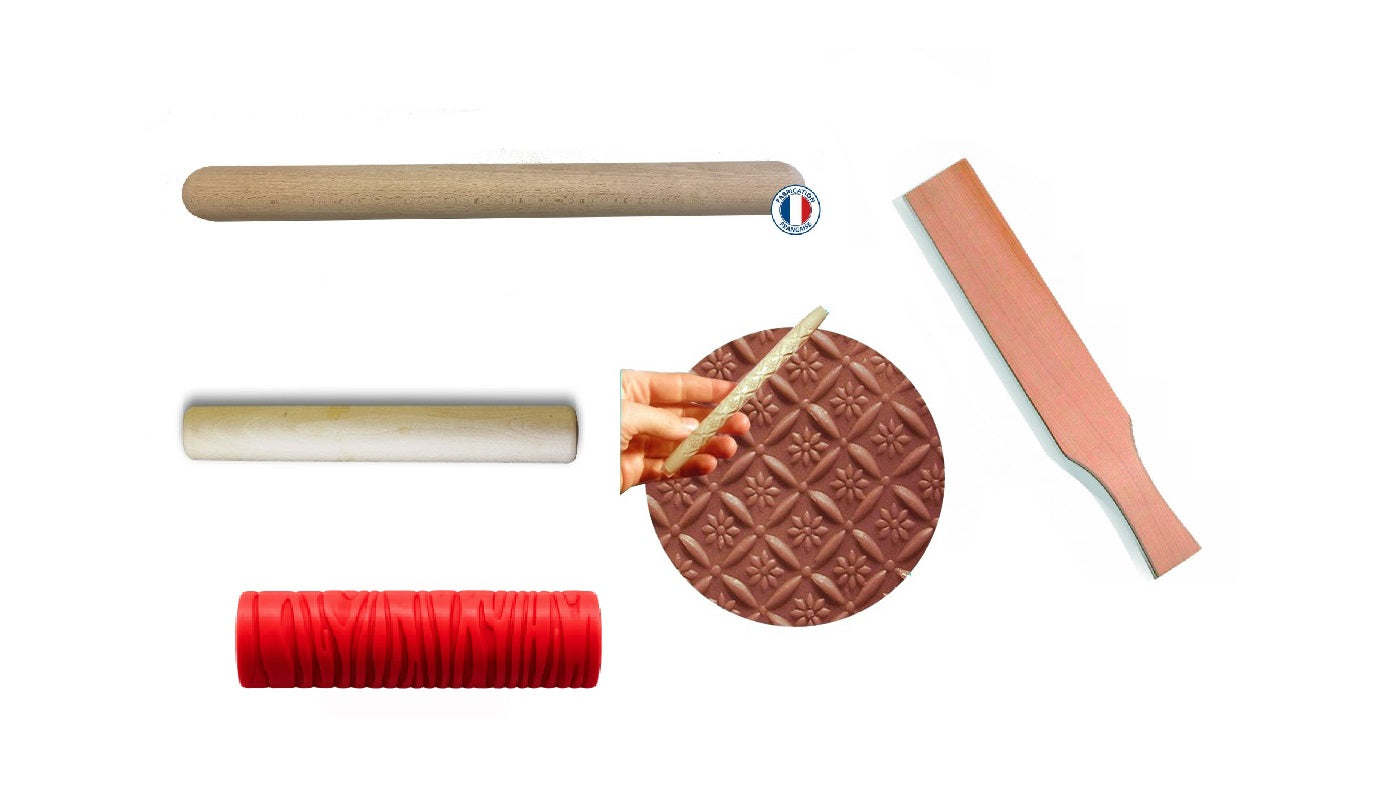 Rouleaux, battes et baguettes en bois
