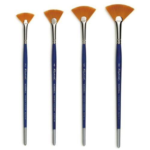 Pinceau éventail Kaerel doré 8274