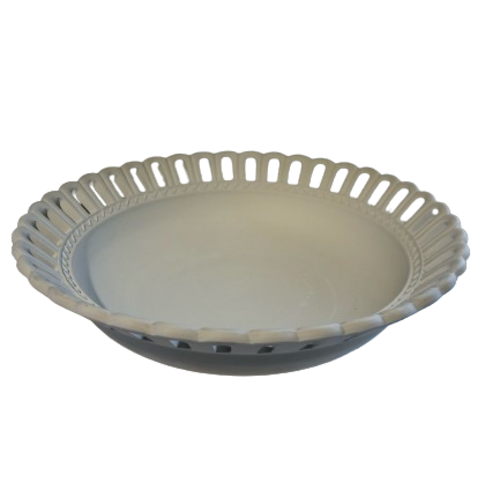 Biscuit de faïence - Panière ajourée 26CM  A95
