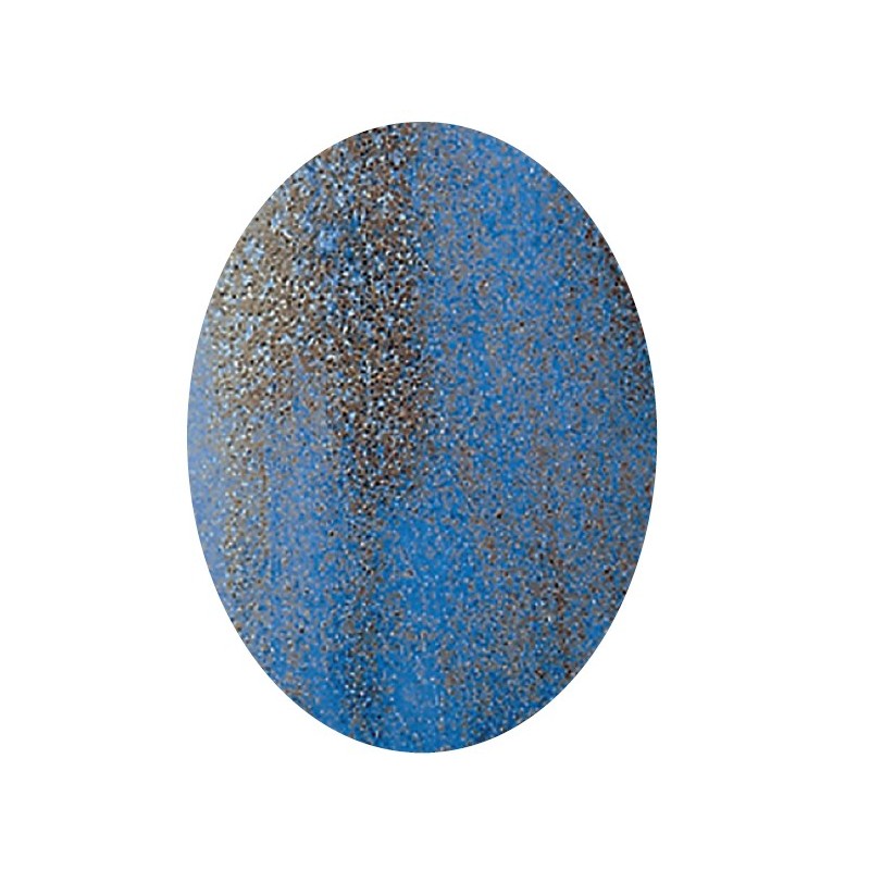 Email faïence bleu doré EF31
