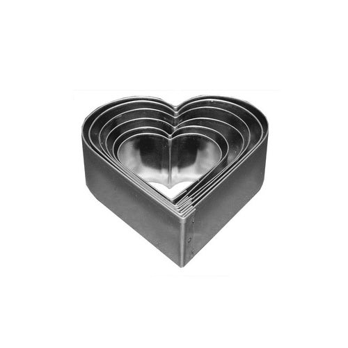 Lot de 9 emporte-pièces coeur GM