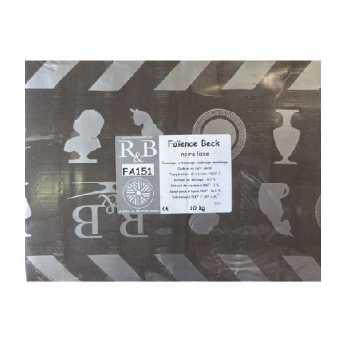 Faïence noire Raoult & Beck FA151 lisse