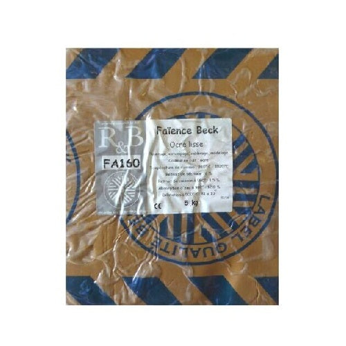 Faïence ocre Raoult & Beck FA160 lisse
