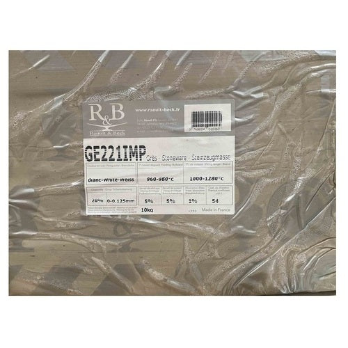 Grès blanc Raoult & Beck GE221IMP chamotte 0 à 0.125mm
