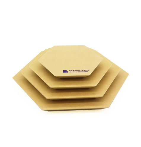 Pack de 4 moules bois hexagones
