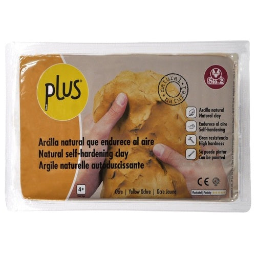 Argile naturelle autodurcissante SIO2 JAUNE - 1KG