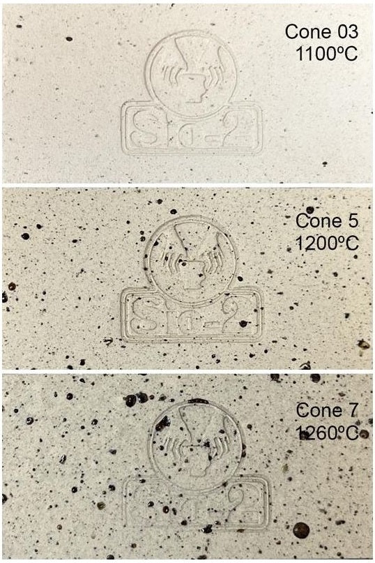 Grès blanc moucheté LUNA SIO2 Chamotte 0 à 0.2mm