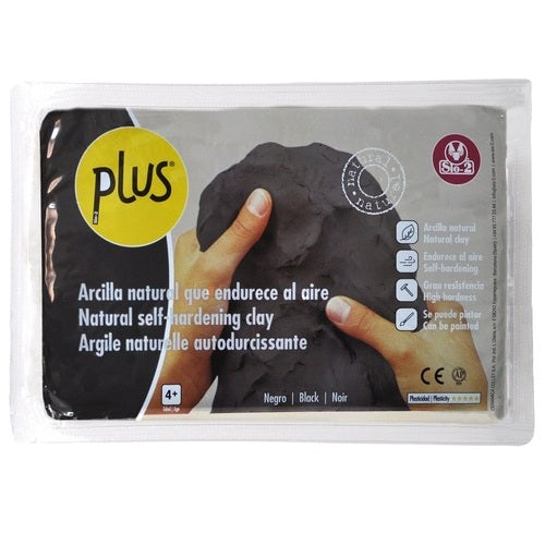 Argile naturelle autodurcissante SIO2 NOIRE - 1KG