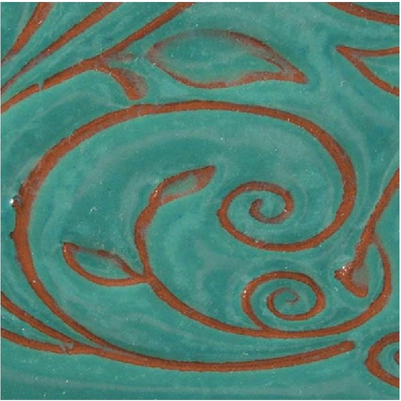 Email Amaco Opalescent faïence - Aquamarine - O21 - 472ML