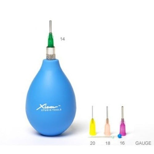 Poire à engobe bleue XIEM TOOLS avec 4 buses