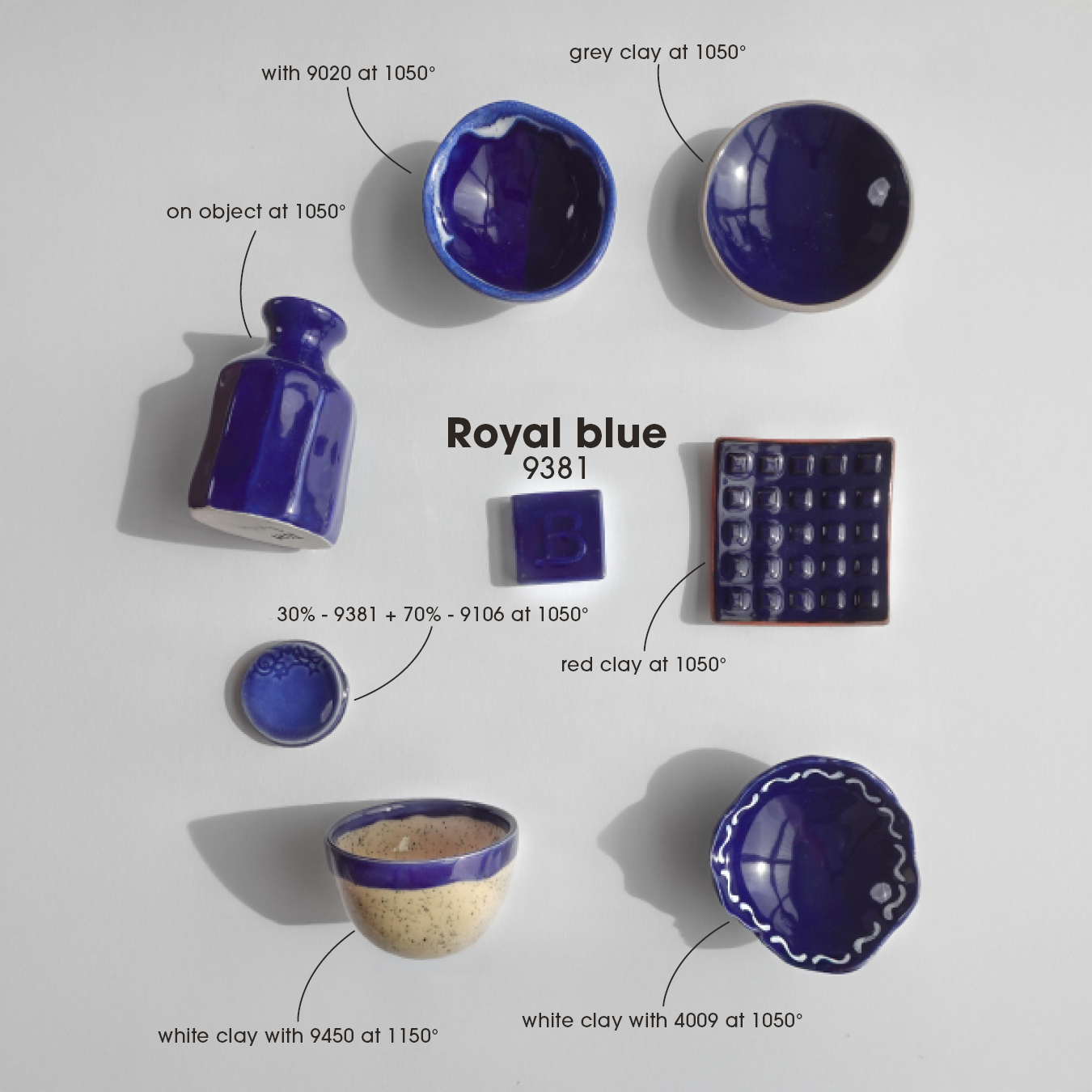 Email faïence BOTZ - Royalblau - 9381