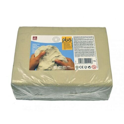 Argile naturelle autodurcissante SIO2 blanche