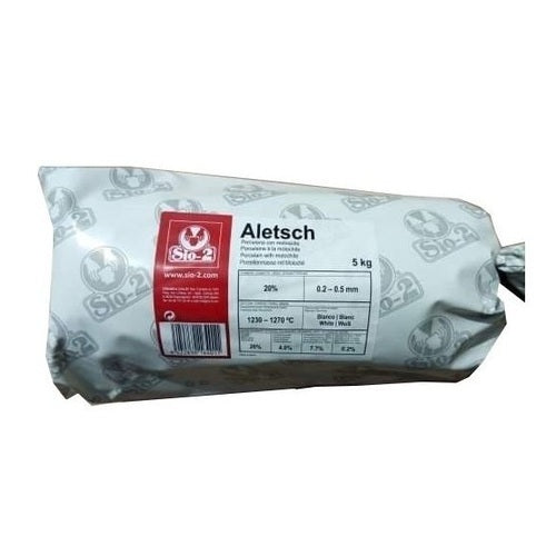Porcelaine blanche molochite ALETSCH chamotte 0.2 à 0.5mm
