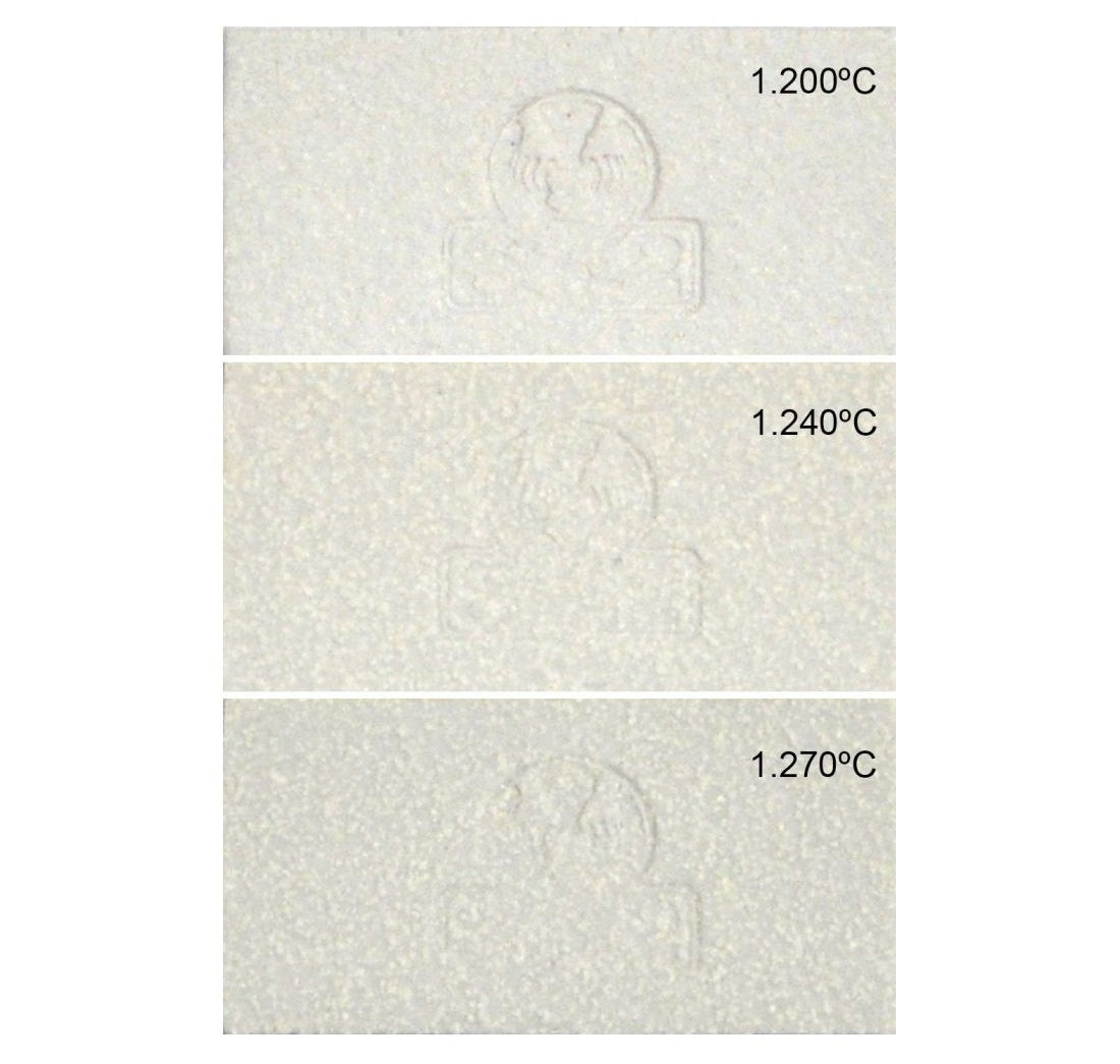 Porcelaine blanche molochite ALETSCH chamotte 0.2 à 0.5mm
