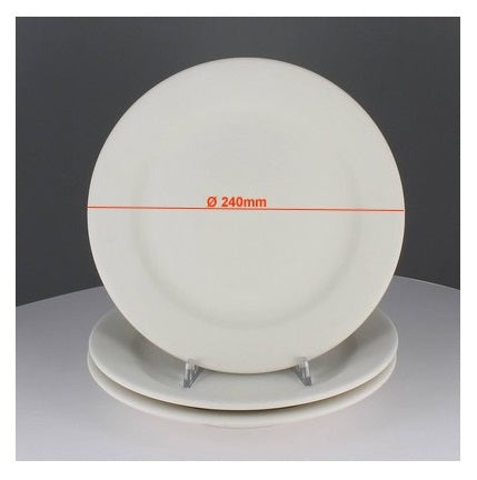 Biscuit de faïence - assiette aile Ø24CM P62