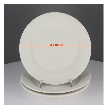 Biscuit de faïence - assiette aile Ø21CM P63