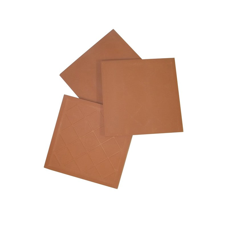 Carreau biscuit de faïence 150 X 150 rouge