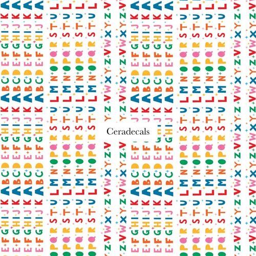Chromo Funky Lettering A4 | CERADECALS