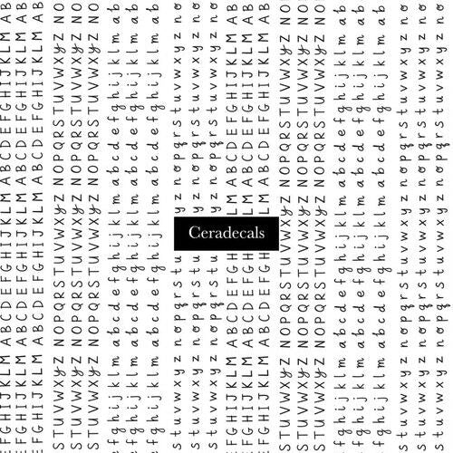 Chromo Handwritten Letters A4 | CERADECALS