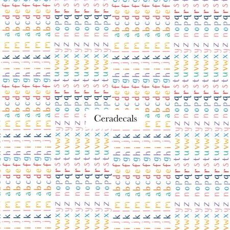 Chromo Playful Letters A4 | CERADECALS