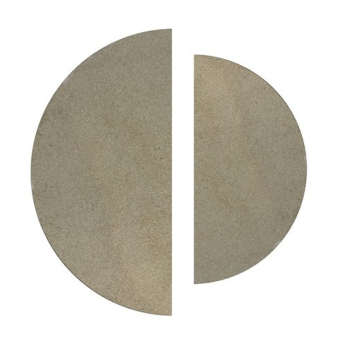 Demi-plaques d'enfournement ronde
