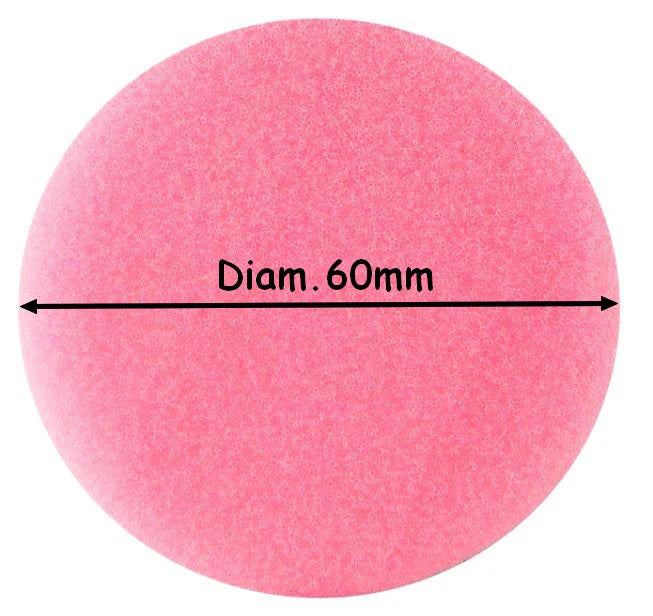 Disque à putoiser mousse rose Ø60mm