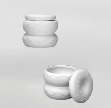 Boîte donut's - Biscuit de faïence