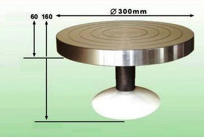 Tournette aluminium sur pied Ø300mm - E13F2
