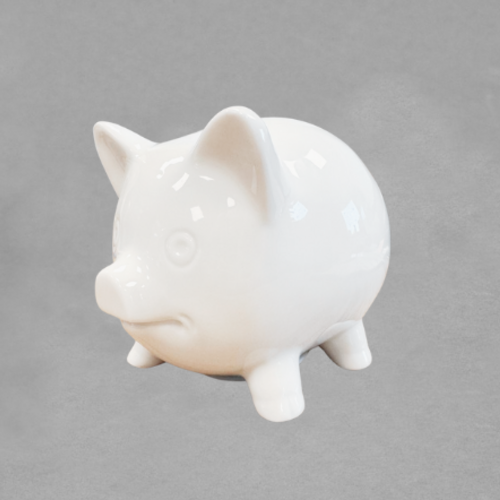 Tirelire cochon en porcelaine FT061