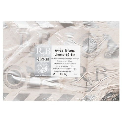 Grès blanc Raoult & Beck GE221CHF chamotte 0 à 0.5mm