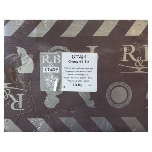 Grès noir Utah Raoult & Beck GE300CHF chamotte 0 à 0.5mm