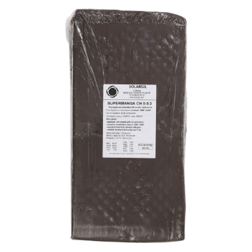 Grès noir SUPERMANGA Chamotte 0 à 0.2mm