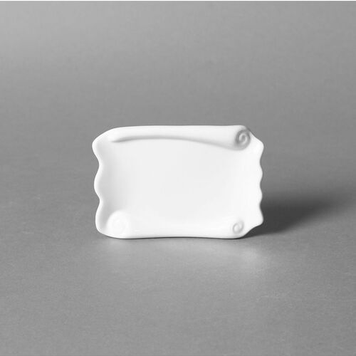 Plaque parchemin en porcelaine - IP043
