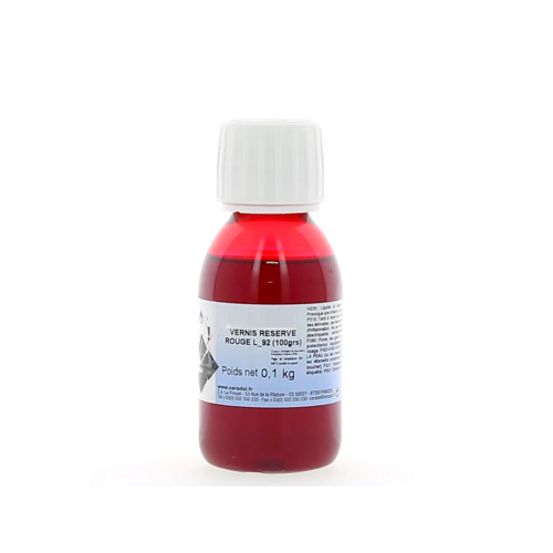 Vernis de réserve rouge L92  100gr