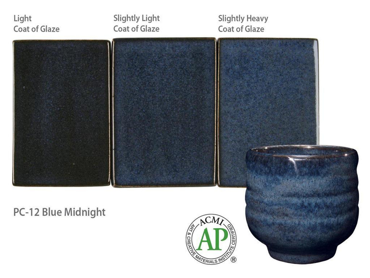 Email grès Potter's Choice Blue Midnight - PC12 - 472ML