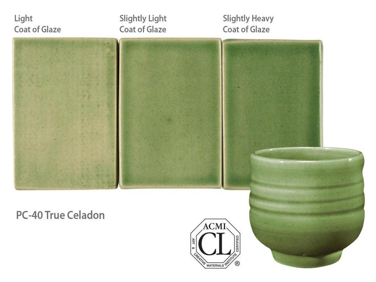 Email grès Potter's Choice True celadon - PC40 - 472ML