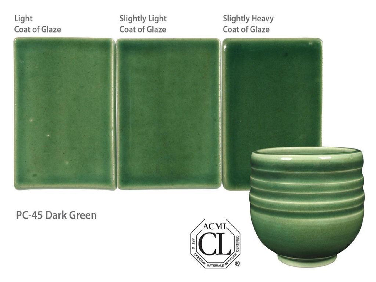 Email grès Potter's Choice Dark Green - PC45 - 472ML