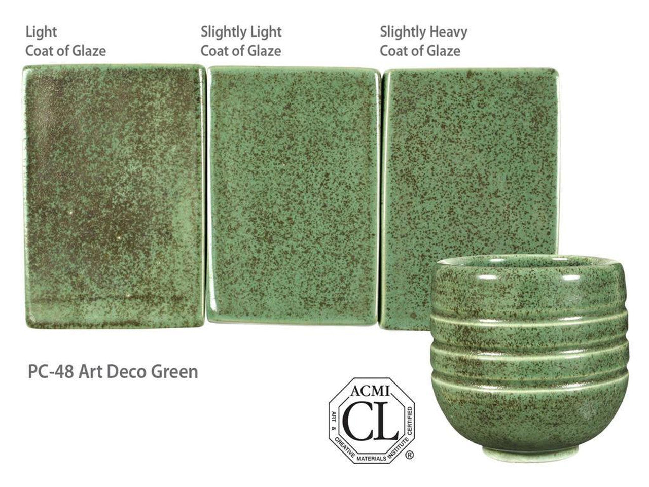 Email grès Potter's Choice Art Deco Green - PC48 - 472ML