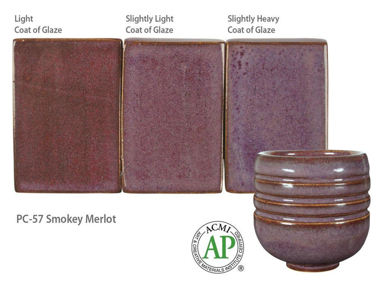 Email grès Potter's Choice Smokey Merlot - PC57 - 472ML