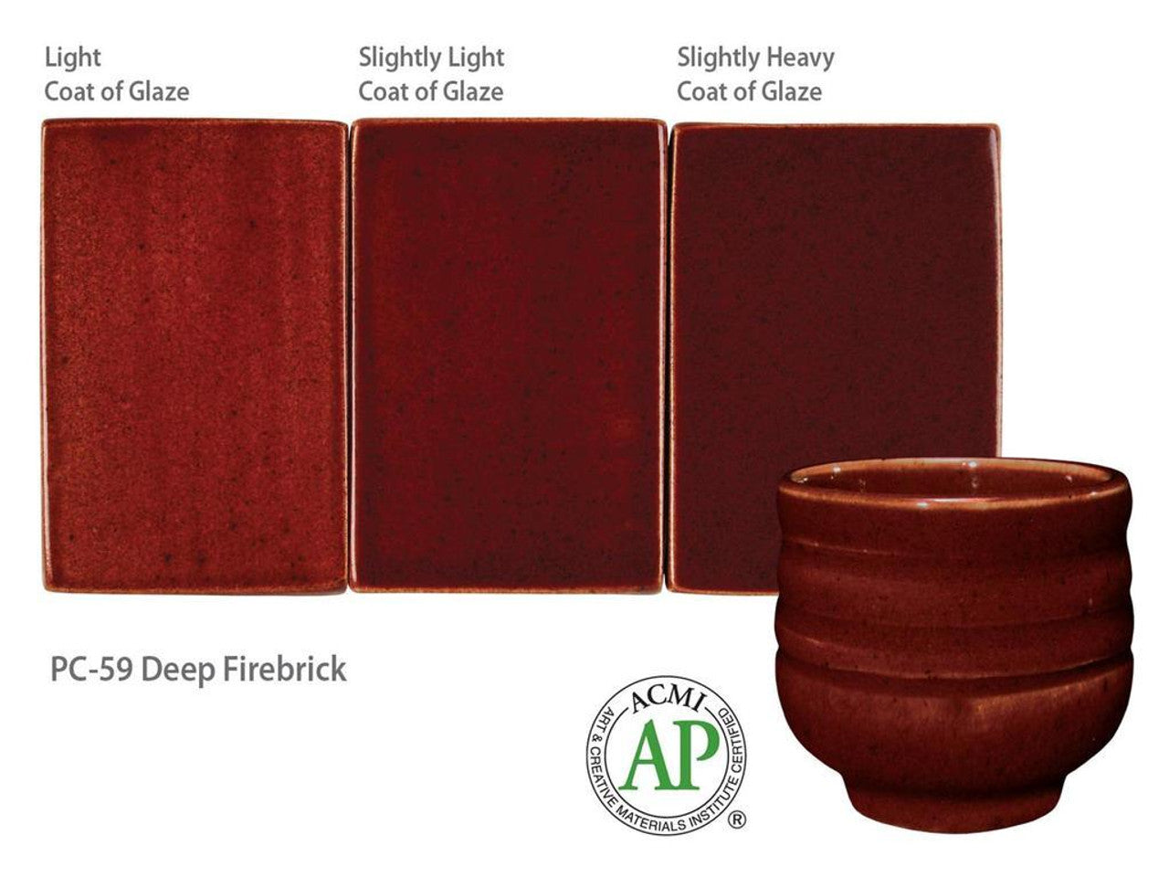 Email grès Potter's Choice Firebrick - PC59 - 472ML