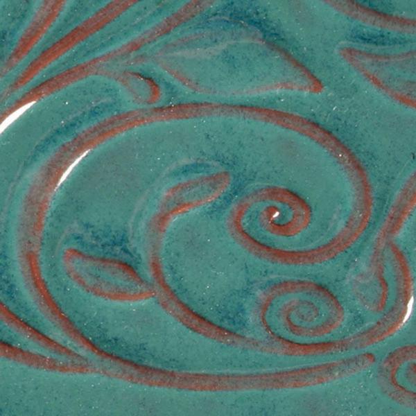 Email Amaco Opalescent faïence - Turquoise - O26 - 472ML