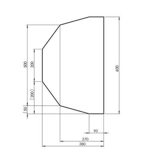 Demi plaque pour four Rohde TE300S