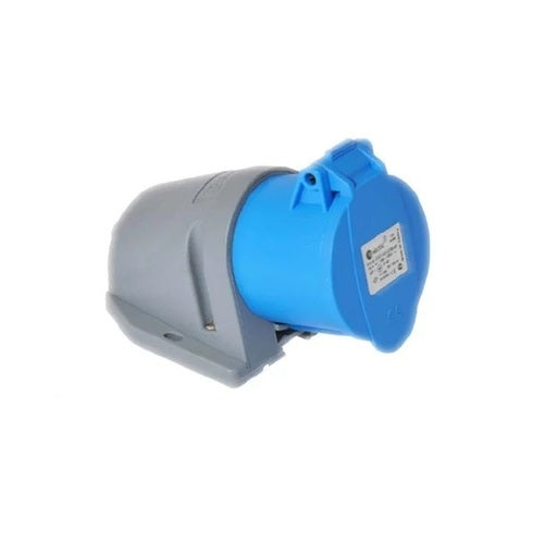 Prise industrielle femelle IP44 2 Phases + Terre - 32A monophasé 230V