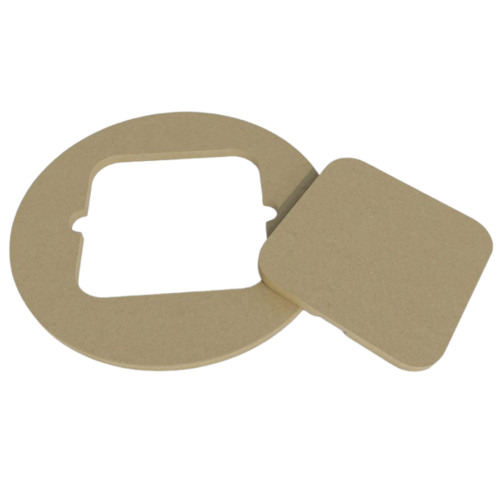Rondeau MDF 32cm avec un insert 18X18cm